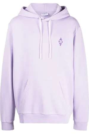 MARCELO BURLON Graphic-print cotton hoodie