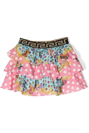 VERSACE Butterflies ruffled skirt