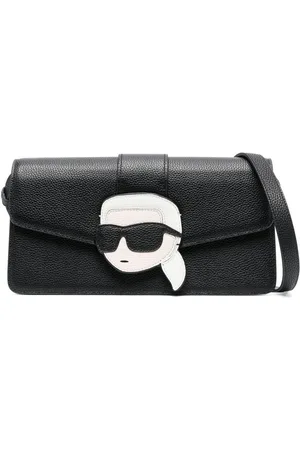 Karl Lagerfeld Ikon 2.0 leather shoulder bag