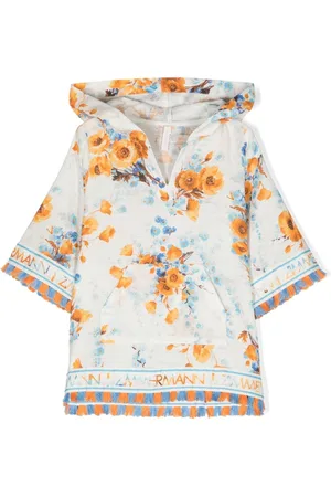 ZIMMERMANN Floral-print hooded dress