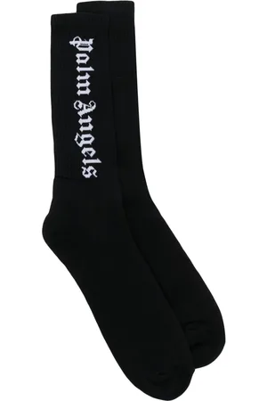 Palm Angels Intarsia-knit logo socks