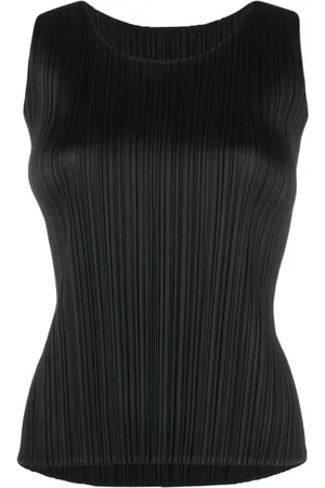 PLEATS PLEASE ISSEY MIYAKE Pliss?? scoop-neck vest