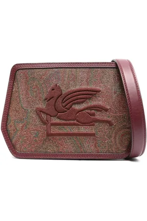 Etro Logo-embroidered paisley-print crossbody bag
