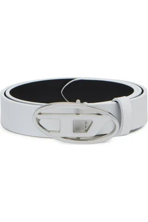 Diesel 1DR logo-buckle leather belt