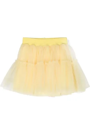 MONNALISA Logo-waistband cotton tutu skirt