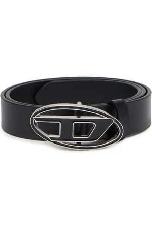 Diesel 1DR logo-buckle leather belt