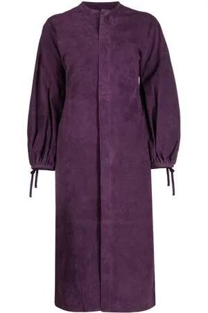 Paula Long puff sleeves midi dress