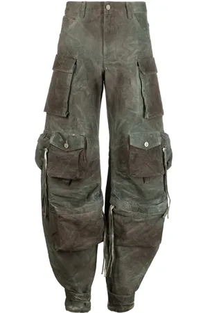 The Attico Camouflage cargo jeans