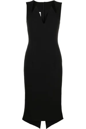 Moschino V-neck midi dress