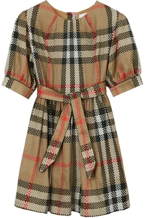 Burberry Vintage-Check silk dress