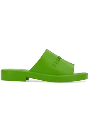 Salvatore Ferragamo Logo-debossed open-toe slides