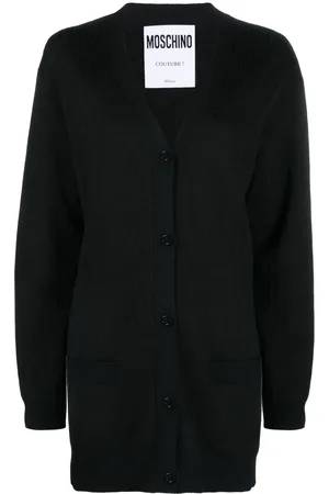 Moschino V-neck virgin-wool cardigan