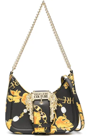 VERSACE Chain Couture-print crossbody bag