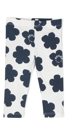 Kenzo Floral-print cotton leggings