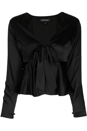 Cynthia Rowley V-neck silk blouse