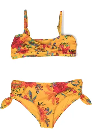 ZIMMERMANN Ginger floral-print tie bikini set