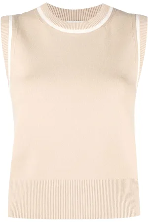 Claudie Pierlot Contrasting-border knitted wool sweater