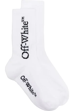 OFF-WHITE Logo-jacquard cotton-blend socks