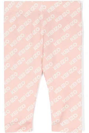 Kenzo Logo-print stretch-cotton leggings