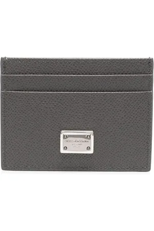 Dolce & Gabbana Logo-plaque leather cardholder