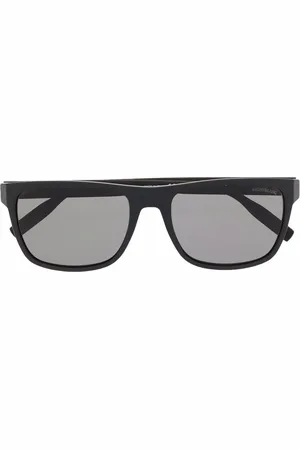 Montblanc Logo square tinted sunglasses