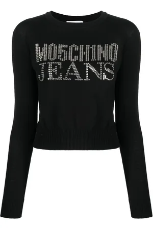 Moschino Rhinestone-embellished wool-blend jumper