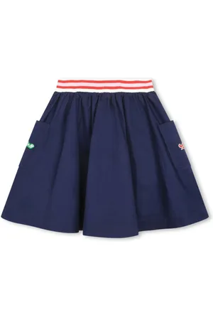 Kenzo Logo-patches cotton skirt