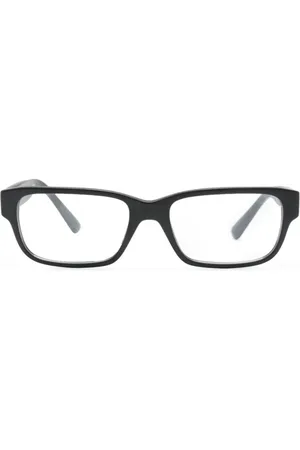 Prada Logo-print rectangle-frame glasses