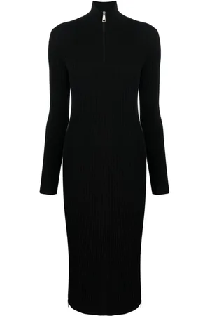Moncler Zip-up cr??pe midi dress