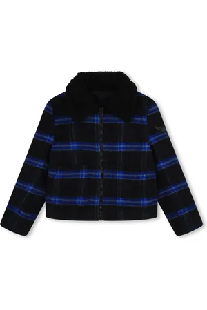Zadig & Voltaire Checkered zipped bomber jacket