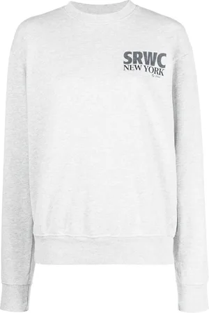 Sporty & Rich Slogan-print cotton-blend sweatshirt