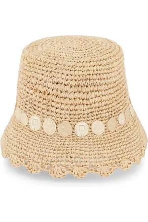 Paco rabanne Coin-embellished woven hat