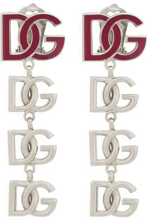 Dolce & Gabbana Logo drop earrings