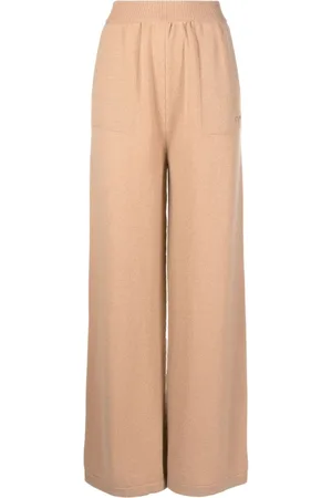 Msgm Embroidered-logo knit trousers