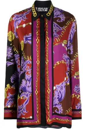 VERSACE Chain Couture-print shirt