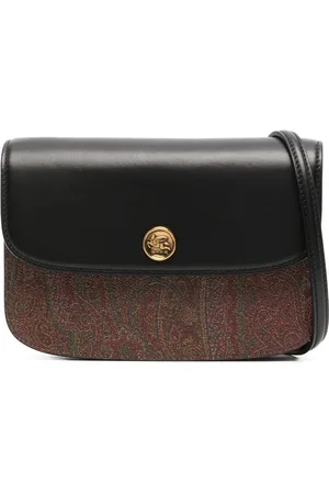 Etro Logo-plaque paisley-print shoulder bag
