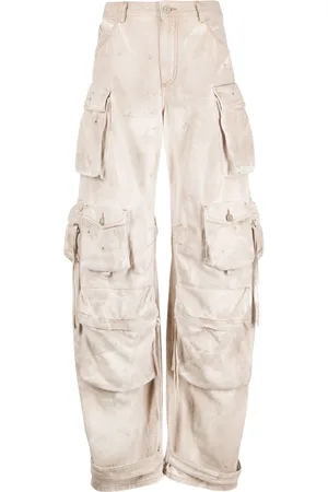 The Attico Fern wide-leg cargo jeans