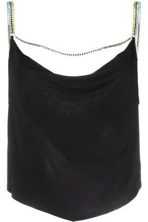 FLEUR DU MAL Crystal-embellished sleeveless top