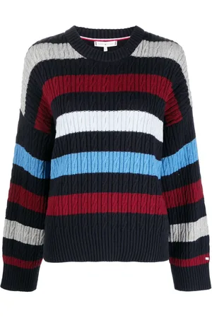 Tommy Hilfiger Striped cable-knit jumper