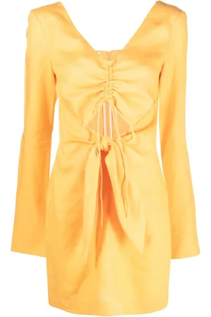 Nanushka Gilia ruched knot-detail minidress