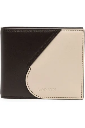 Lanvin Two-tone leather bifold wallet