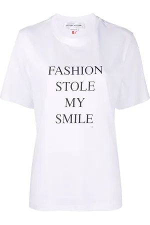 Victoria Beckham Slogan-print organic cotton T-shirt