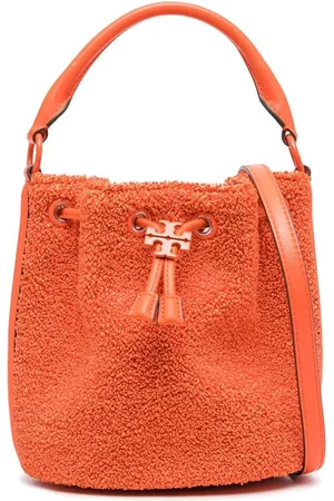 Tory Burch Faux-shearling bucket bag