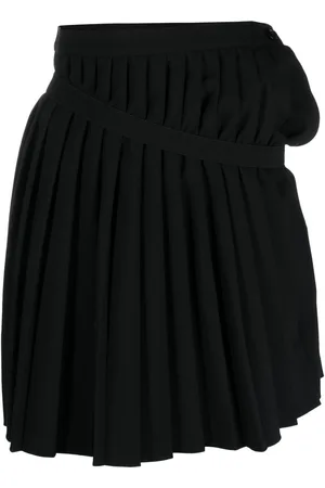 Maison Margiela Asymmetric pleated miniskirt