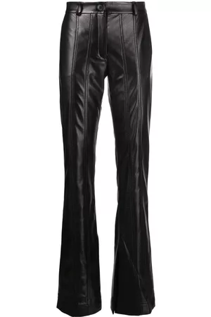 Buy MASSIMO DUTTI Womens Slim fit Leather Trousers with Stitch Details  5301815 Online at desertcartINDIA