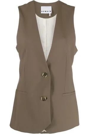 REMAIN Layered V-neck waistcoat