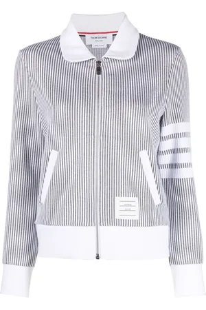 Thom Browne Zip-fastening seersucker jacket