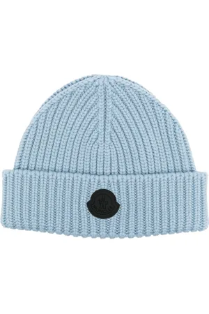 Moncler Logo-patch knit wool beanie