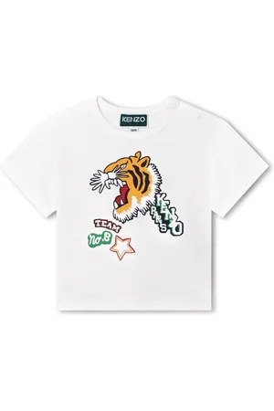 Gucci Kids tiger-print Cotton T-shirt - Farfetch