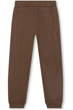 HUGO BOSS Logo-embossed track trousers